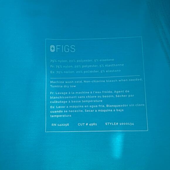 FIGS Star Wars Teal Blue Seamless Long Sleeve Underscrub Shirt Women's size XS - Picture 10 of 10